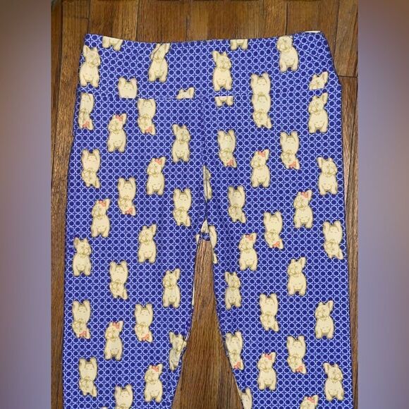 Lularoe tall&curvy Leggings • Frenchies With Bows • Unicorn Collection • NWOT - Picture 3 of 14